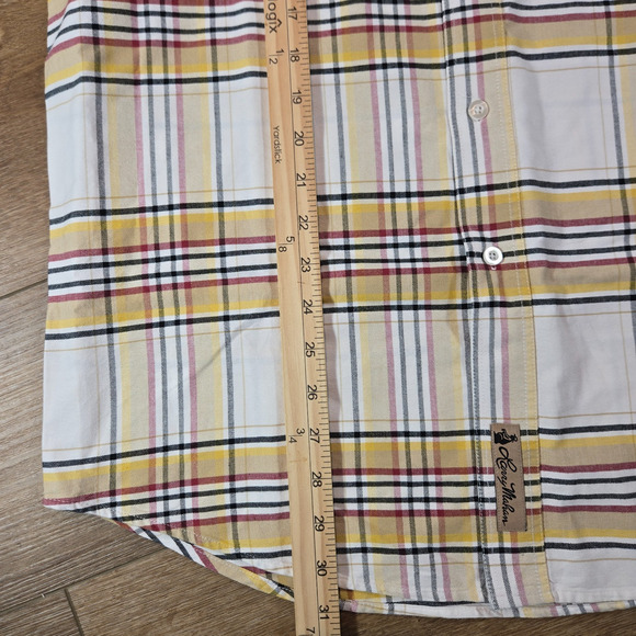 Larry Mahan Cowboy Collection Shirt Mens M Plaid Short Sleeve Western Button Up - Picture 5 of 7